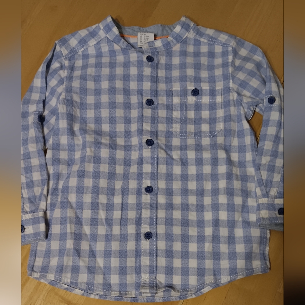 4 Piece Button Up Bundle H&M Zara Carter's EUC - Picture 3 of 5